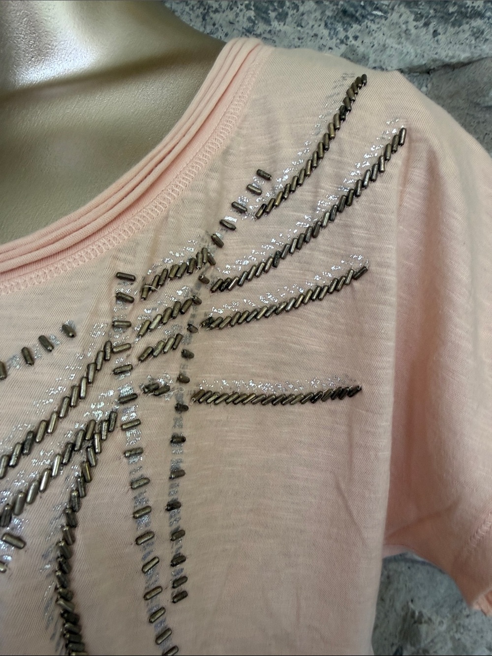 Embellished Short-Sleeve Top - Picture 3 of 6